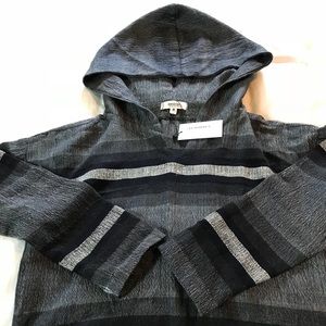 Lemlem tunic in dark stripes.